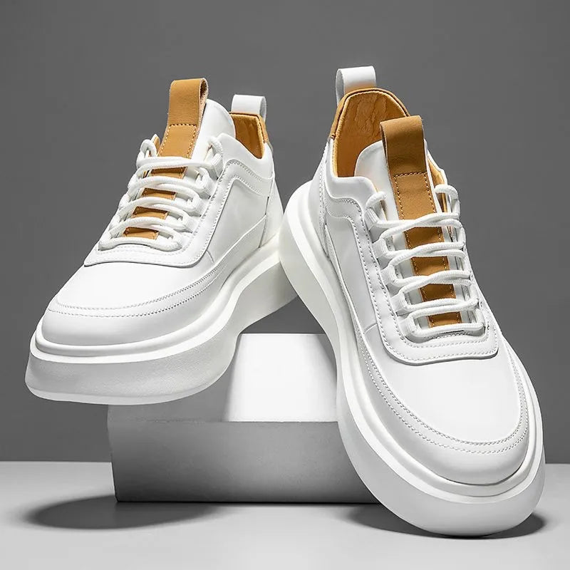 Herrsneakers med upphöjd Innersula och Gummiyttersula