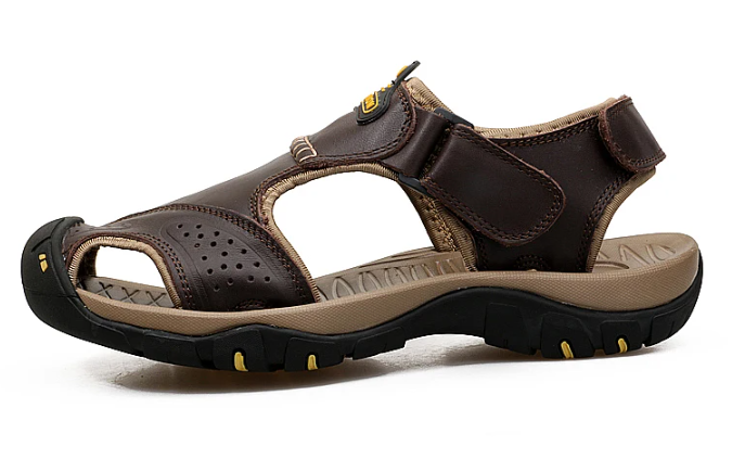 Herr Sommarsandaler Slip On Bred Passform Halkfri Kuddesula