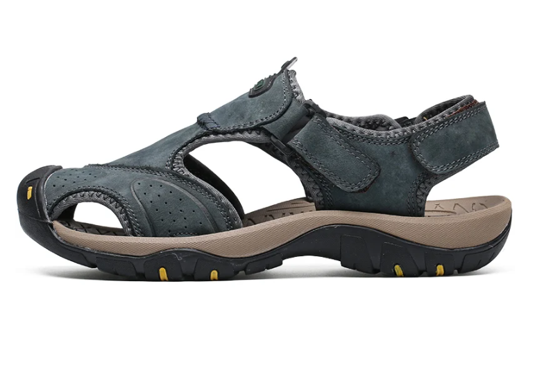 Herr Sommarsandaler Slip On Bred Passform Halkfri Kuddesula