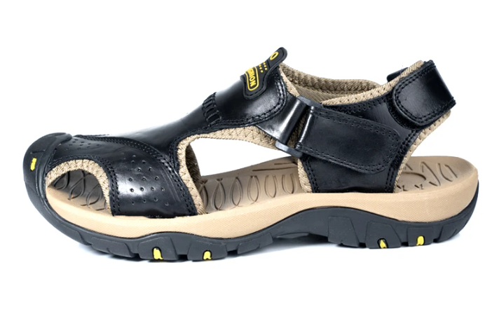 Herr Sommarsandaler Slip On Bred Passform Halkfri Kuddesula