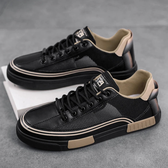 Herr Andningsbara Mesh Sneakers Ortopediska Snörskor