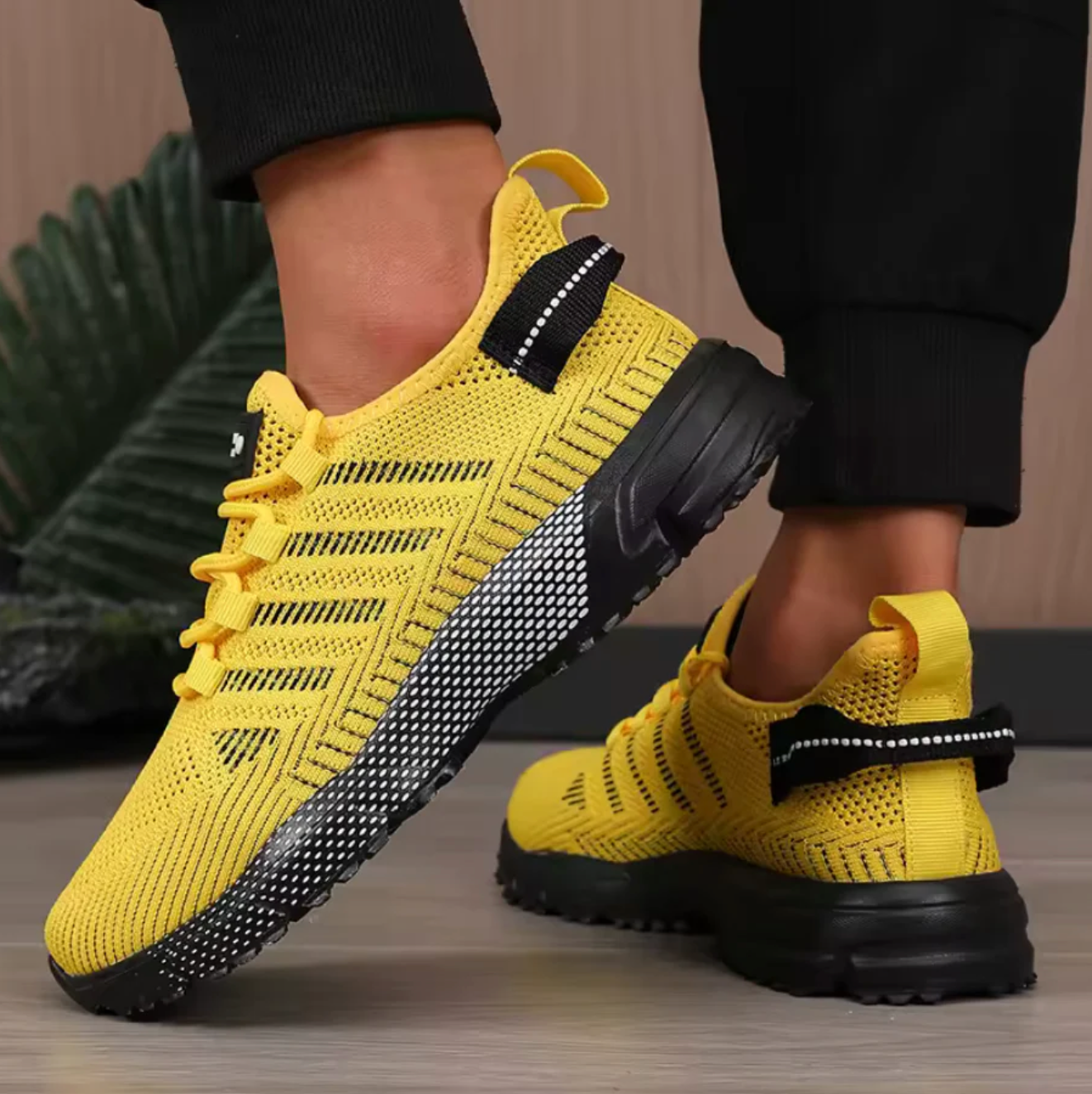 Herr Sneakers Andningsbar Lättvikt Dämpad Non-Slip Sula