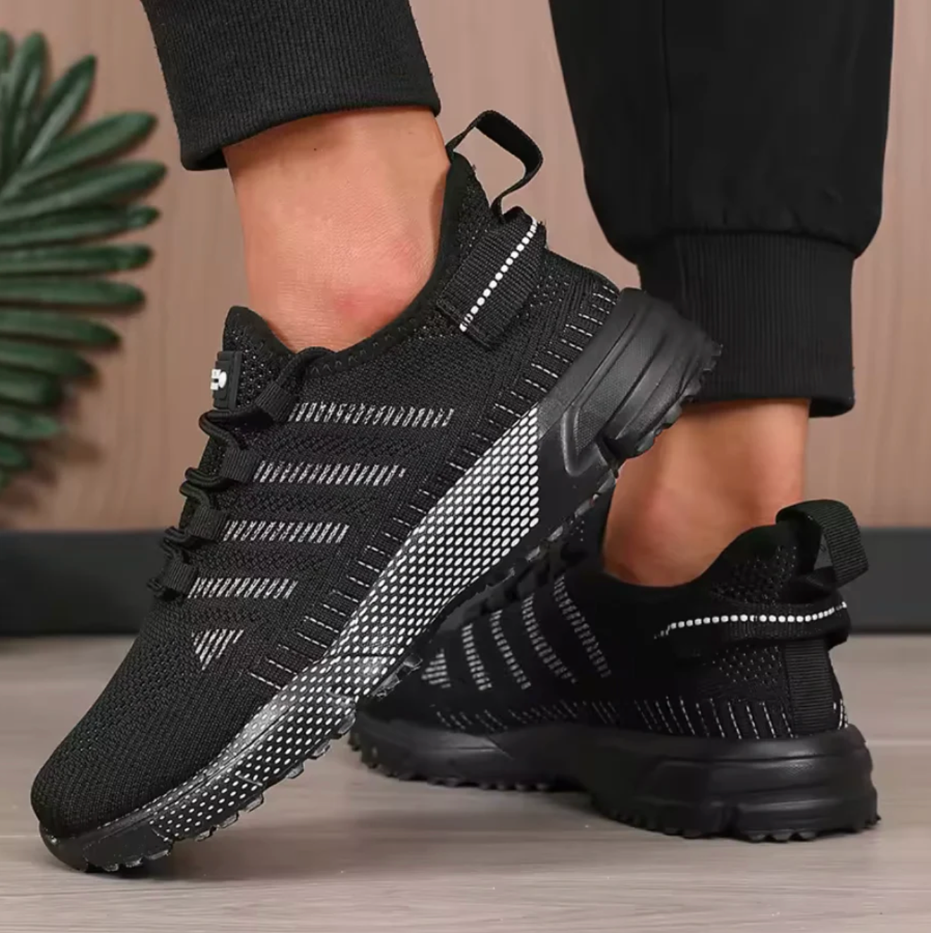 Herr Sneakers Andningsbar Lättvikt Dämpad Non-Slip Sula