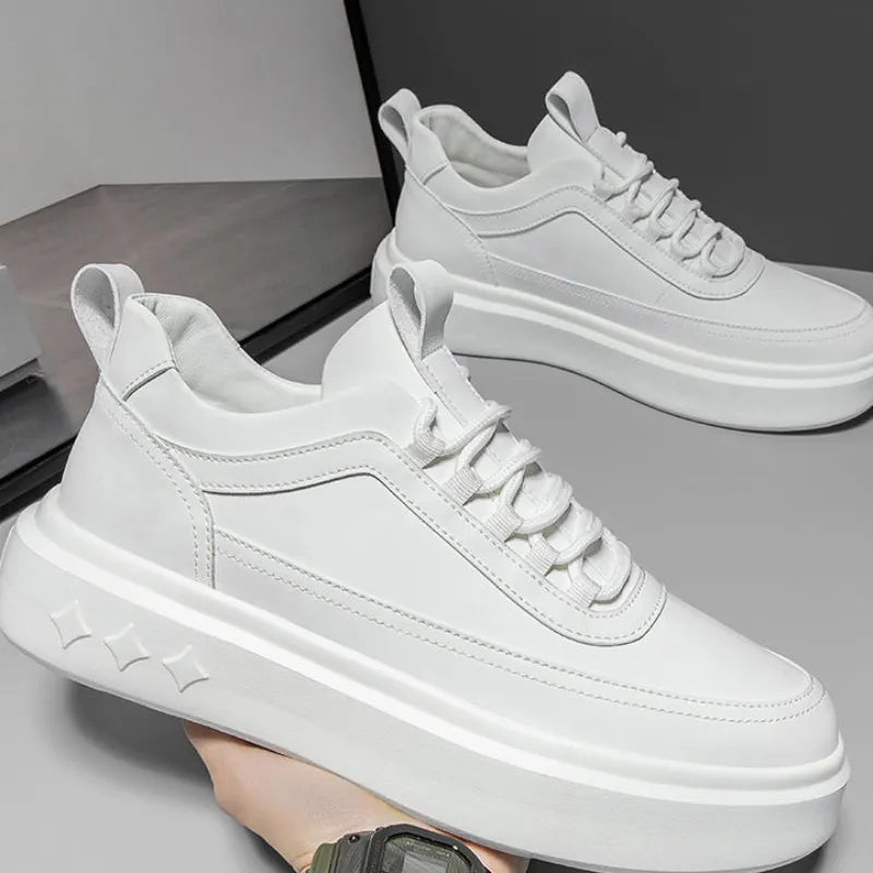 Herrsneakers med upphöjd Innersula och Gummiyttersula