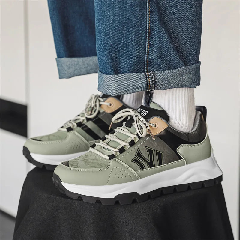 Herr Sneakers med Vadderad Innersula och Hållbar Yttersula