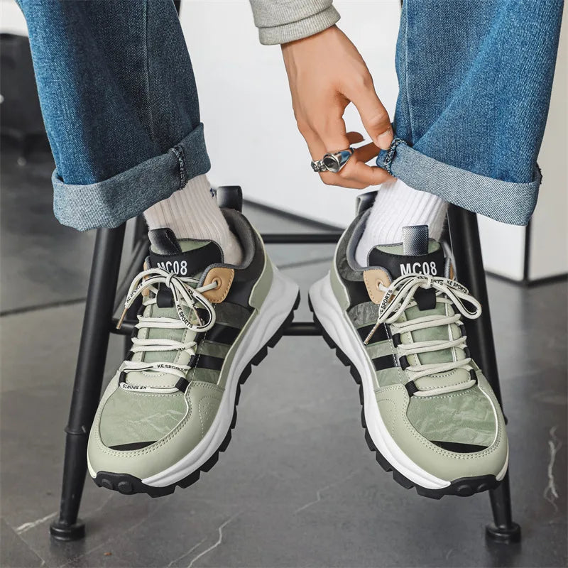 Herr Sneakers med Vadderad Innersula och Hållbar Yttersula