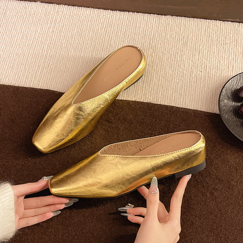 Kvinnor Slip-On Ballerinaskor Låg Skärning Med Stödsula