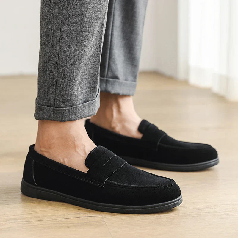 Herrloafers med Penny-Rem, Matt Yta och Dämpad Innersula