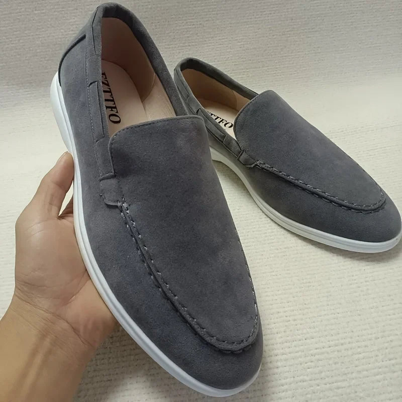 Premium Slip-On Loafers För Män Med Sydd Ovandel