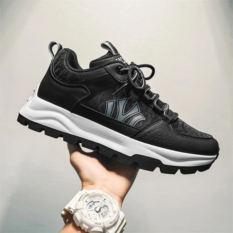 Herr Sneakers med Vadderad Innersula och Hållbar Yttersula