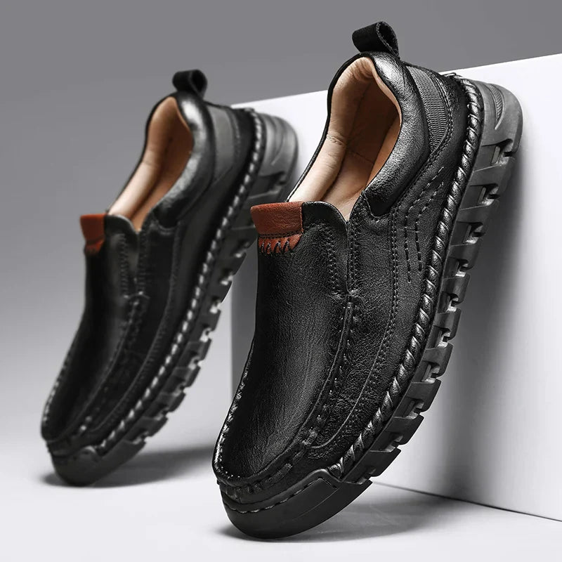 Herr Slip On Skor med Dämpad Innersula och Flexibel Sula