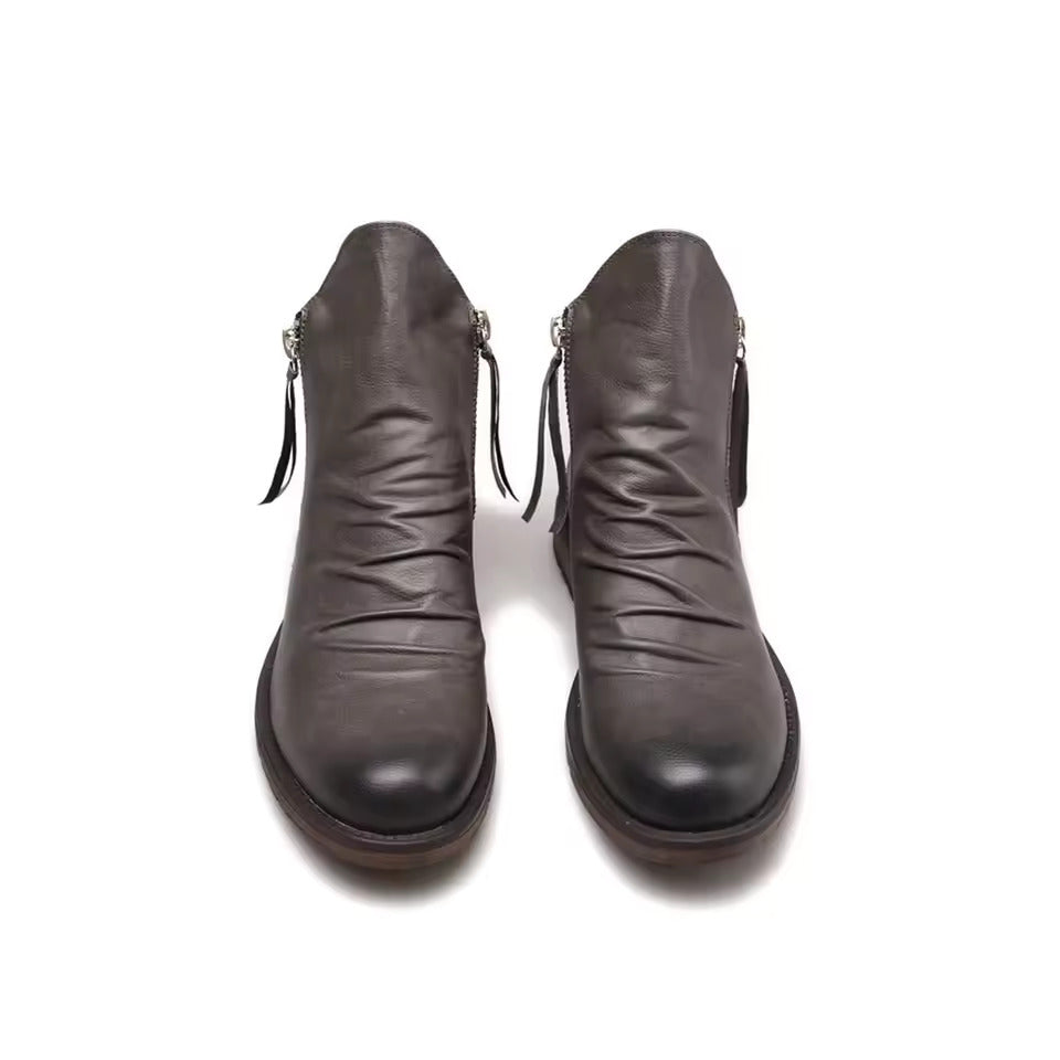 Herr Chelsea Boots Med Strukturerad Ovansida Och Elastiska Sidopaneler