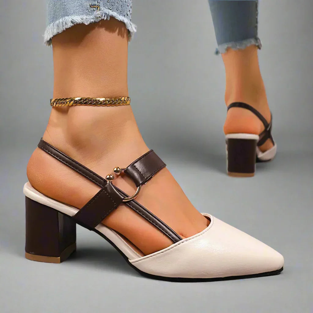 Kvinnors Slingback Blockklackskor med Bågstödsfunktion