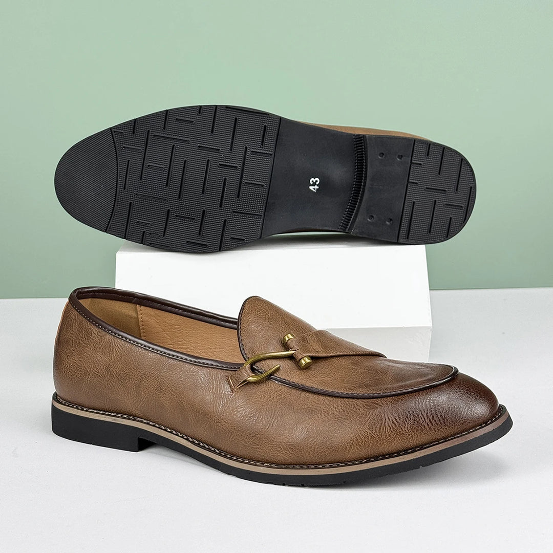 Herrloafers Slip-On Fishhook Accent Non-Slip