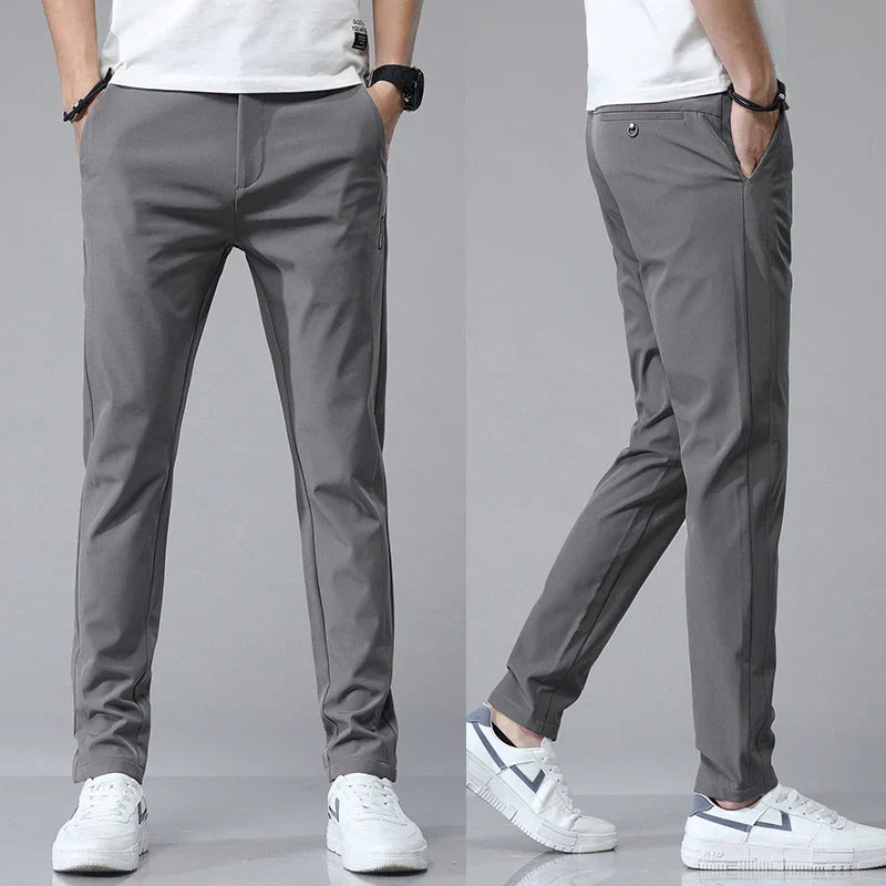 Herr Stretchbyxor Slim Fit Andningsbar Mjuk Känsla