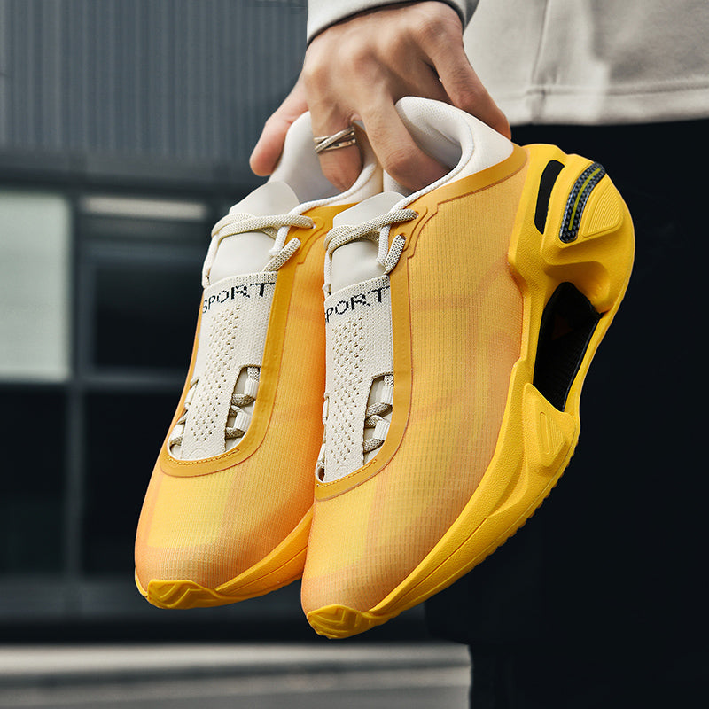 Herrsneakers med skumdämpning, strukturerad ovandel och gummigrepp
