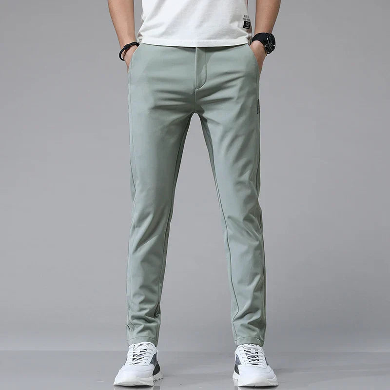 Herr Stretchbyxor Slim Fit Andningsbar Mjuk Känsla