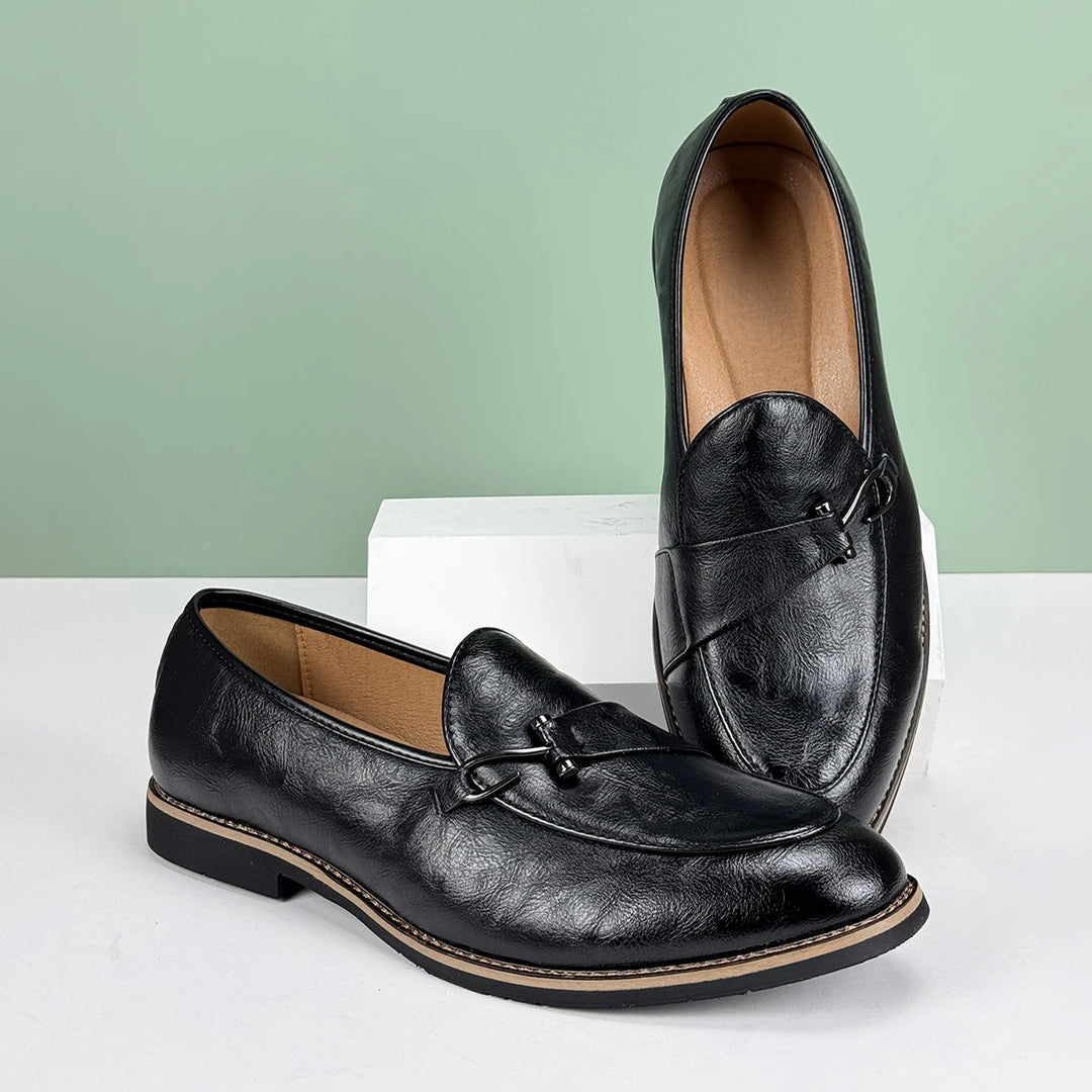 Herrloafers Slip-On Fishhook Accent Non-Slip