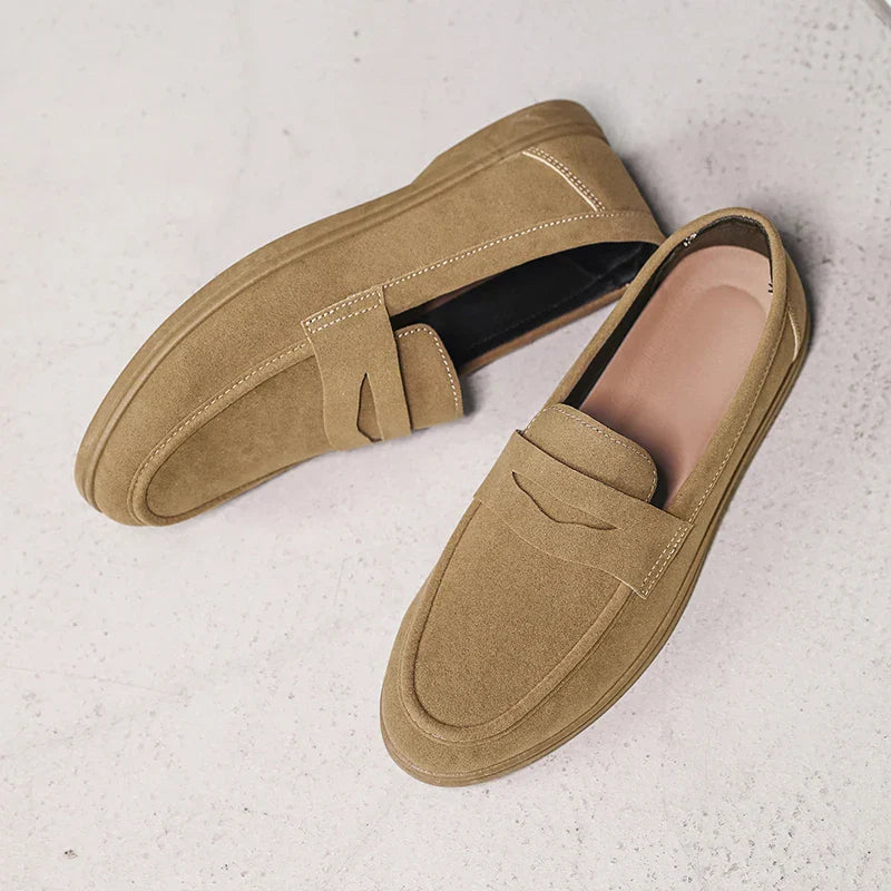 Herrloafers med Penny-Rem, Matt Yta och Dämpad Innersula