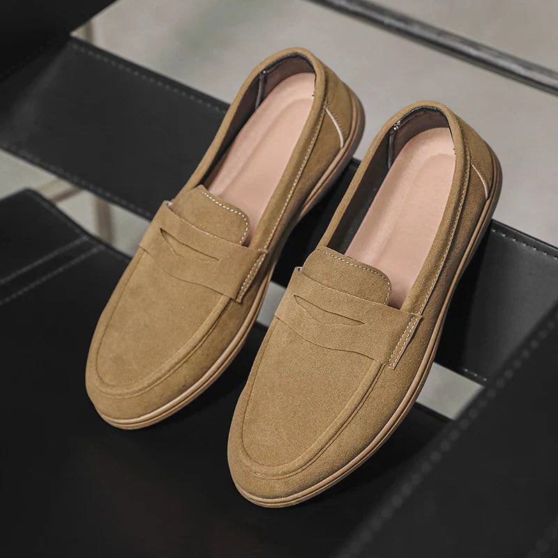 Herrloafers med Penny-Rem, Matt Yta och Dämpad Innersula