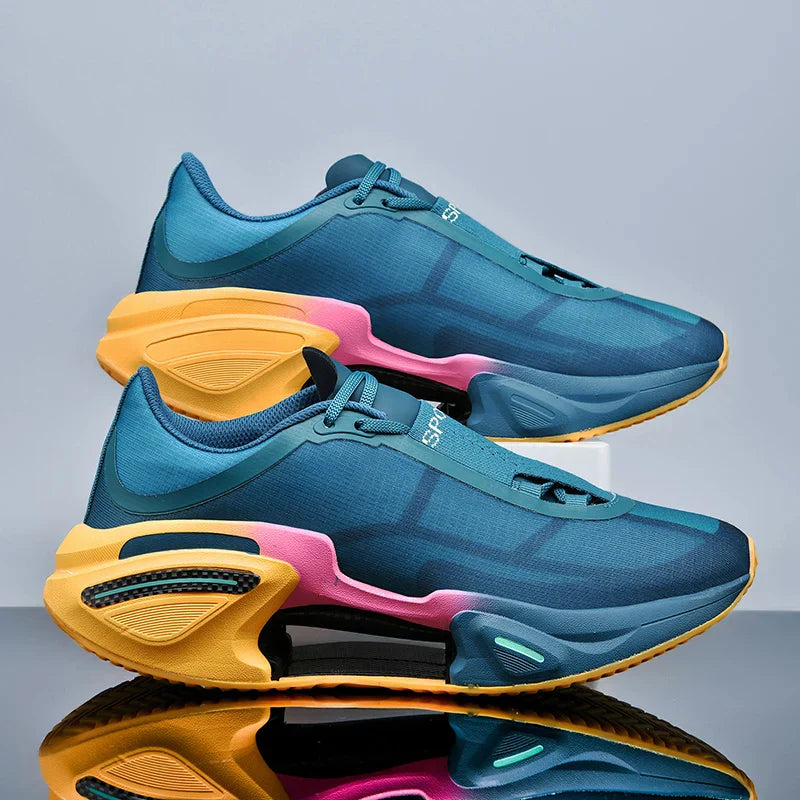 Herrsneakers med skumdämpning, strukturerad ovandel och gummigrepp