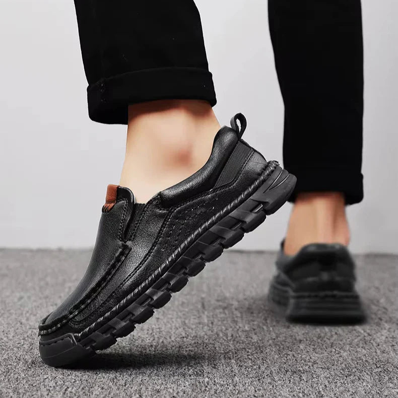 Herr Slip On Skor med Dämpad Innersula och Flexibel Sula