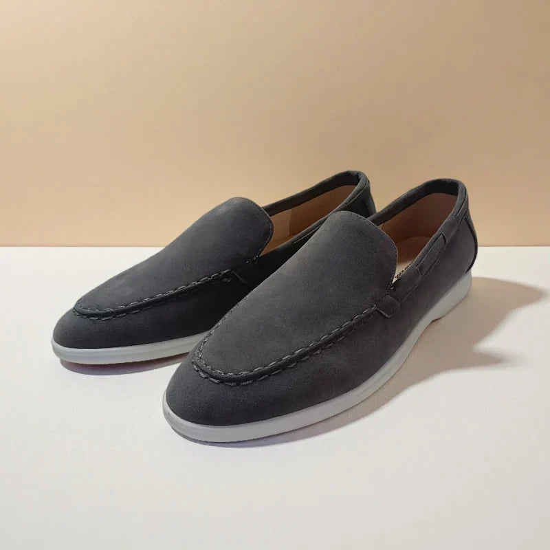 Premium Slip-On Loafers För Män Med Sydd Ovandel