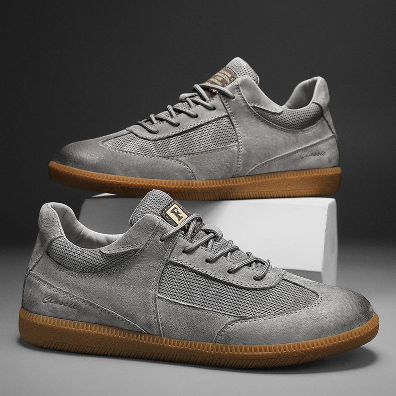 Herr Sneakers Med Halkfri Sula Och Detaljerad Söm