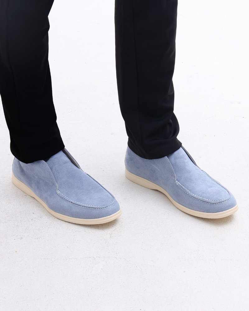 Herr Slip-On Mockasiner Med Sydd Ovandel