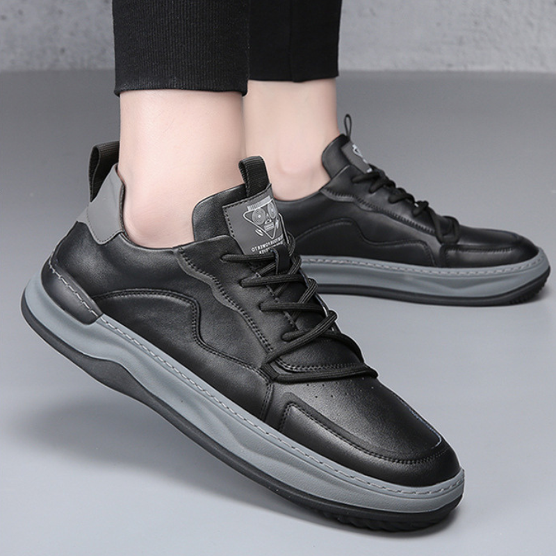Herr Sneakers Med Dämpad Innersula Vadderad Krage Och Gummisula