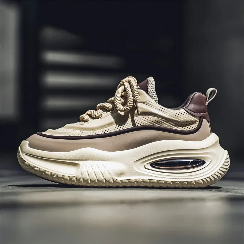 Herrsneakers Retro Mesh-Överdel Tjock Sula