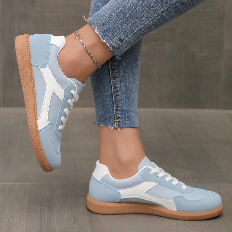 Kvinnor Sneakers Låg Profil Med Gum Sula Och Dämpad Innersula