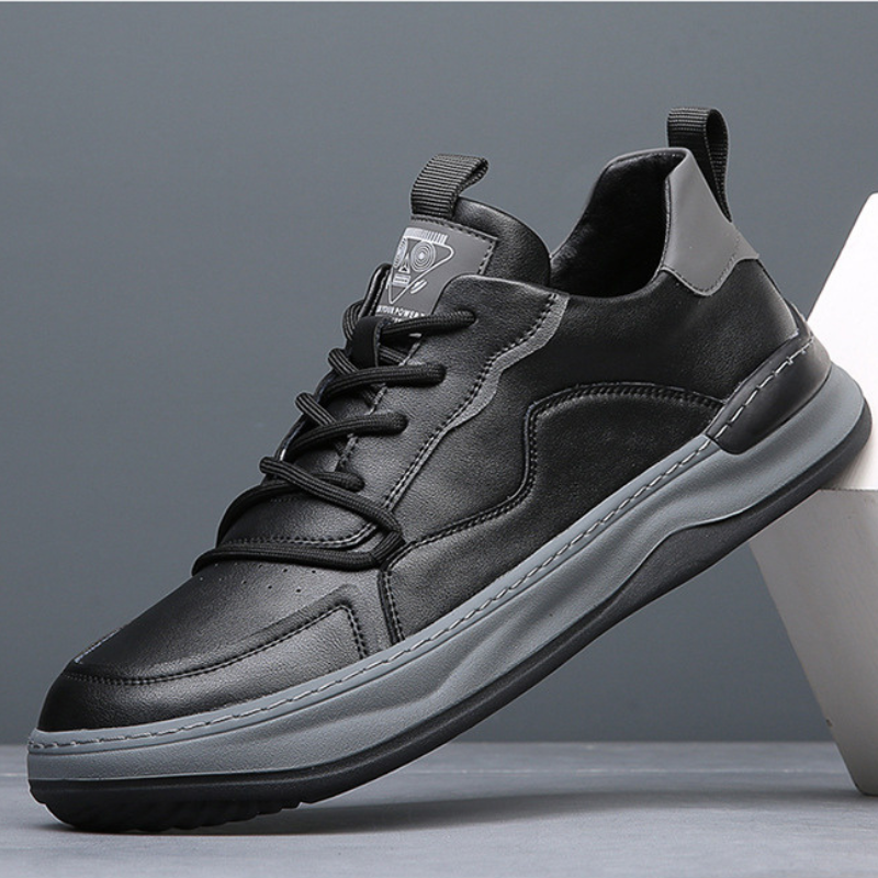 Herr Sneakers Med Dämpad Innersula Vadderad Krage Och Gummisula