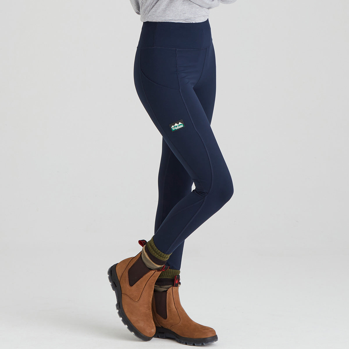 Kvinnors Leggings Mellanvikt Dragsko Fickor