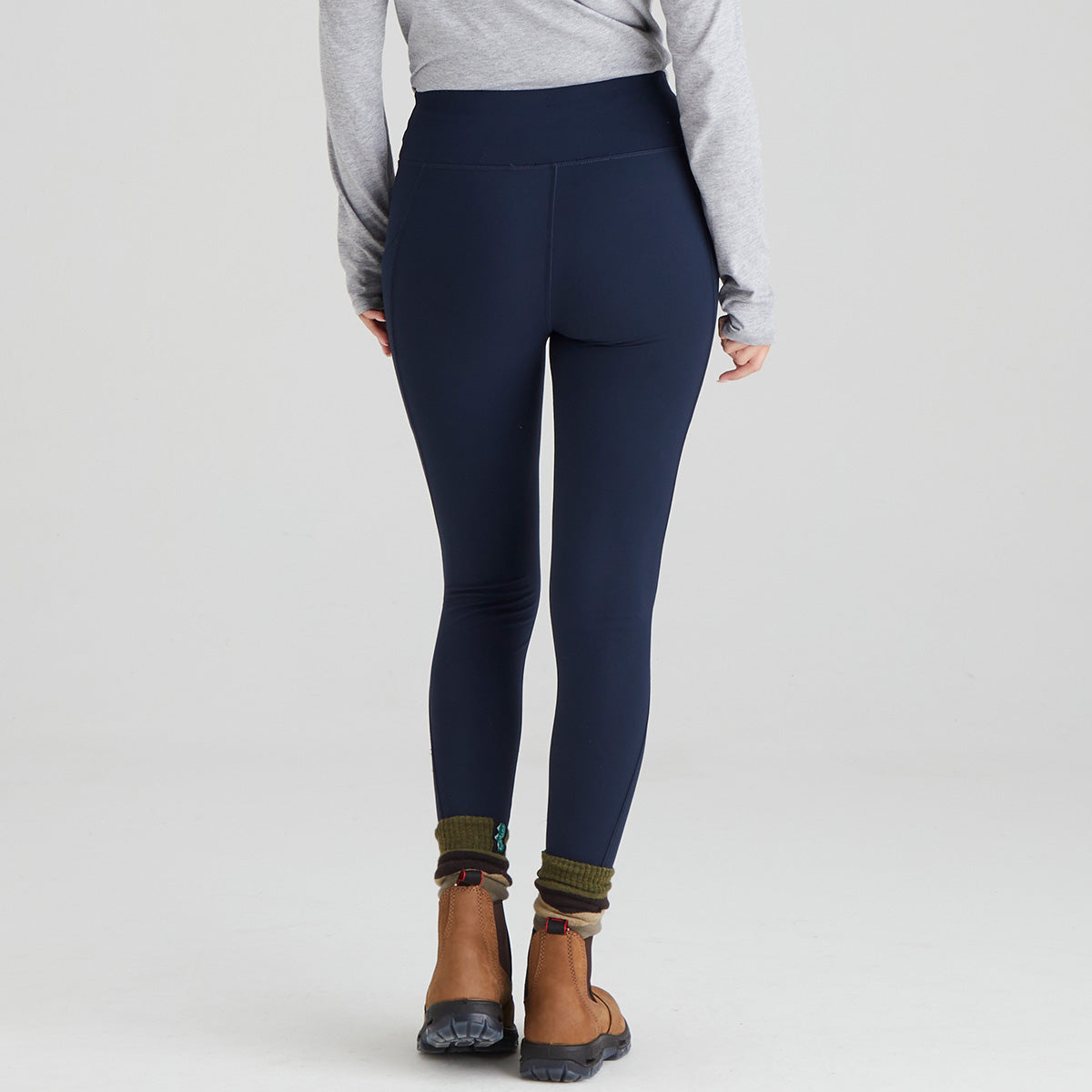 Kvinnors Leggings Mellanvikt Dragsko Fickor