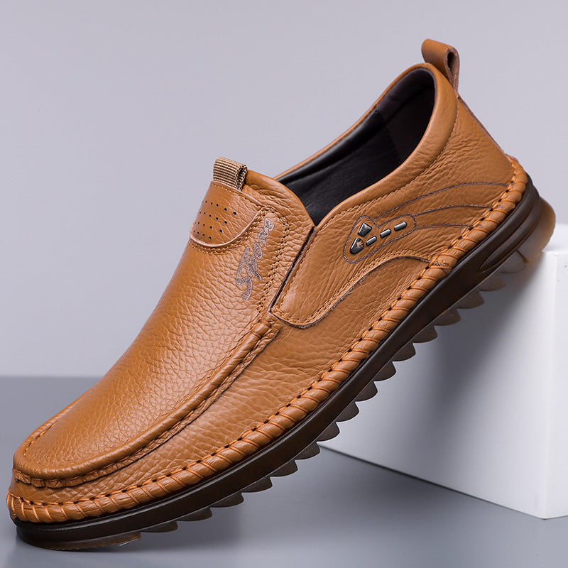 Herrskor För Bilkörning Med Gummisula Och Slip-On-Design