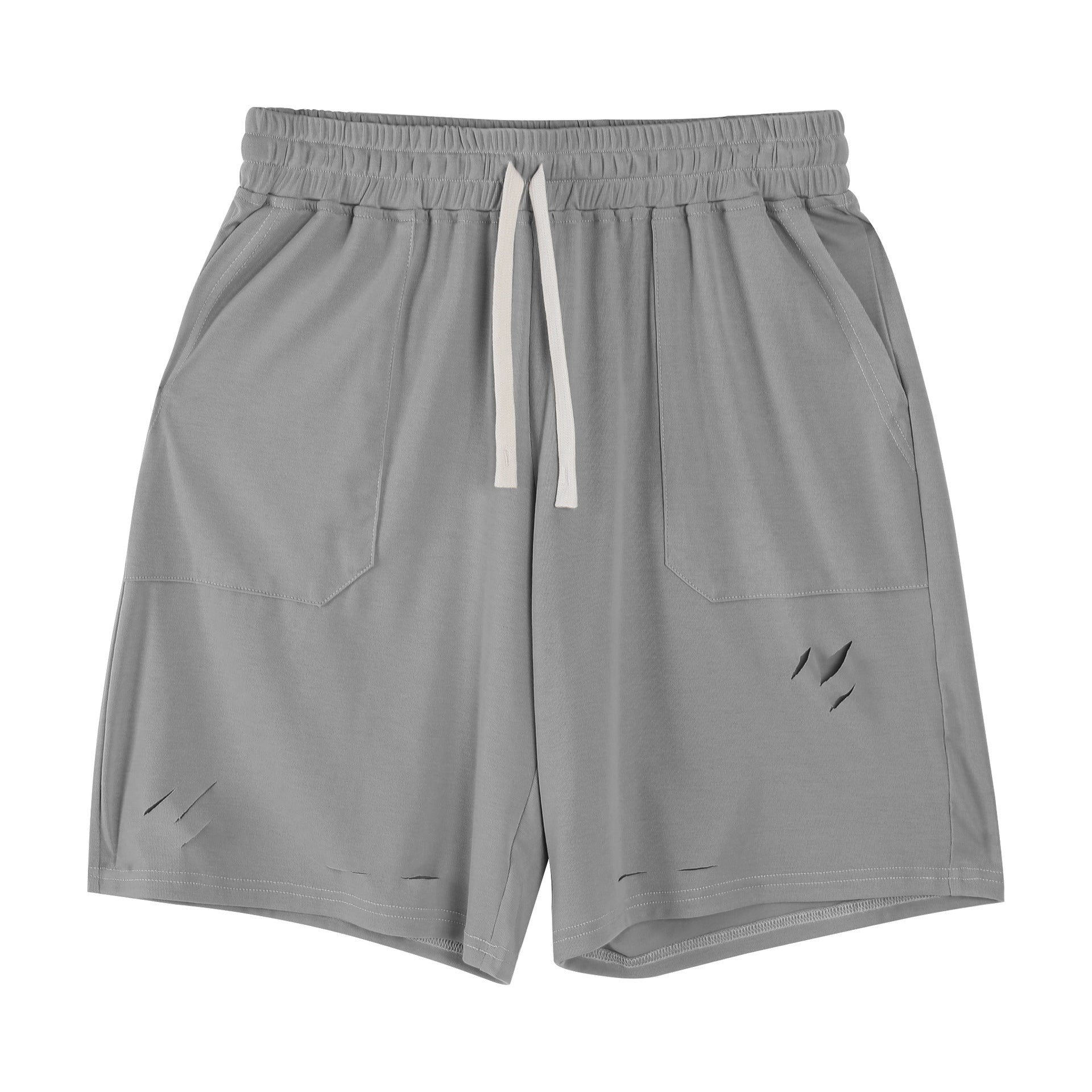 Herr Sommarsportshorts Lös Passform Rivna Detaljer Mellanlånga