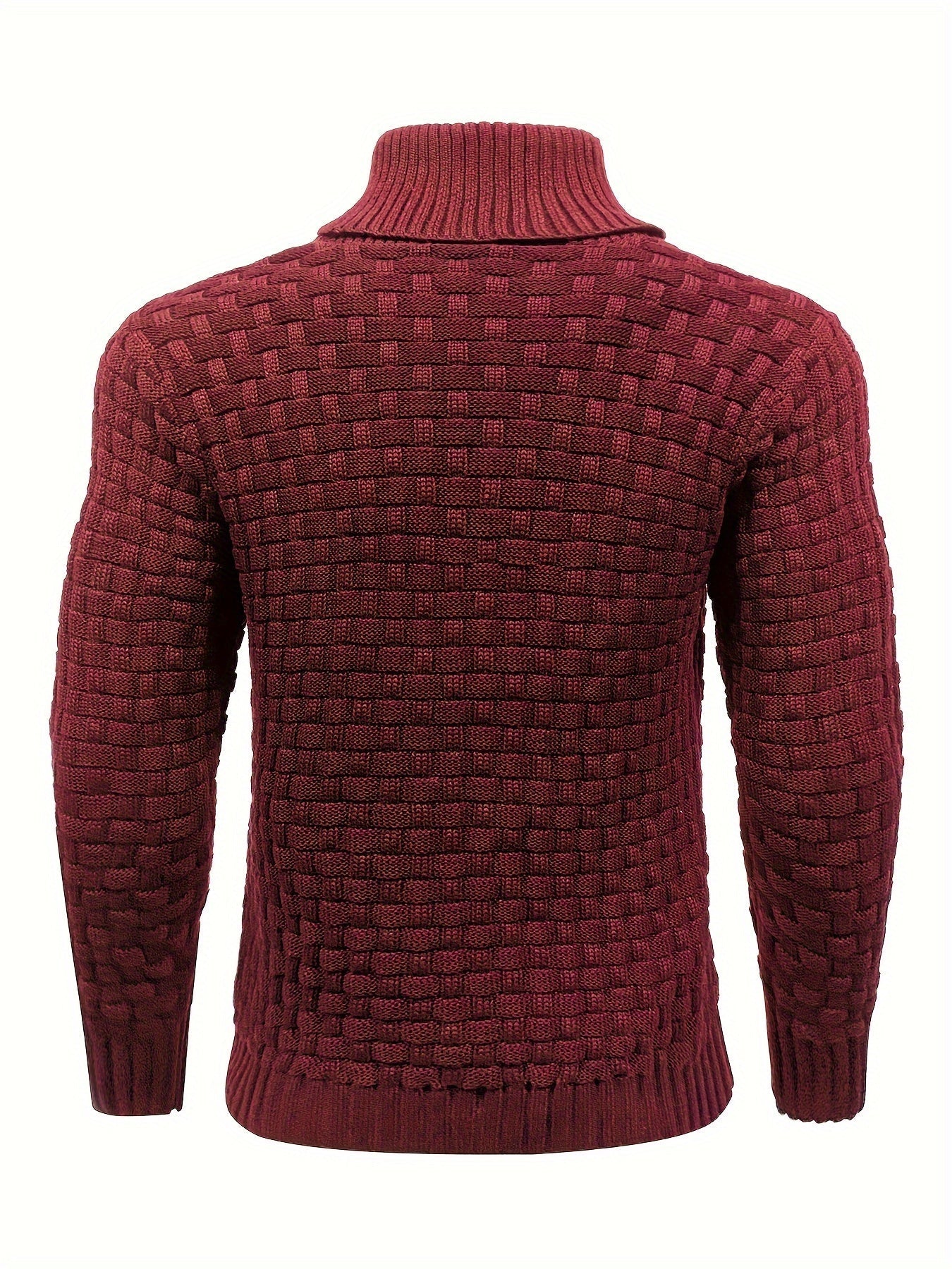 Herr Tröja i Waffle Knit med Sjalkrage