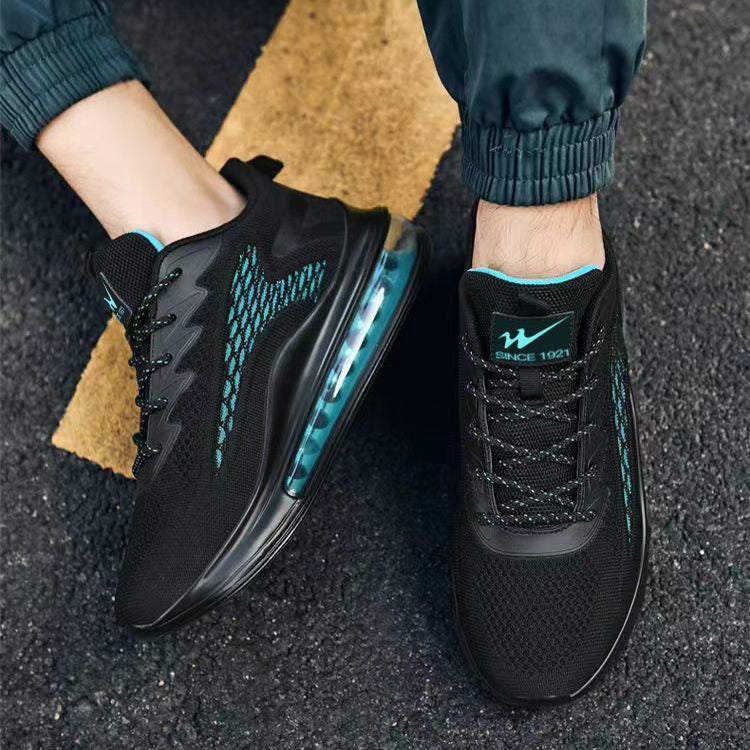 Herrsneakers Med Andningsfunktion Och Snörning