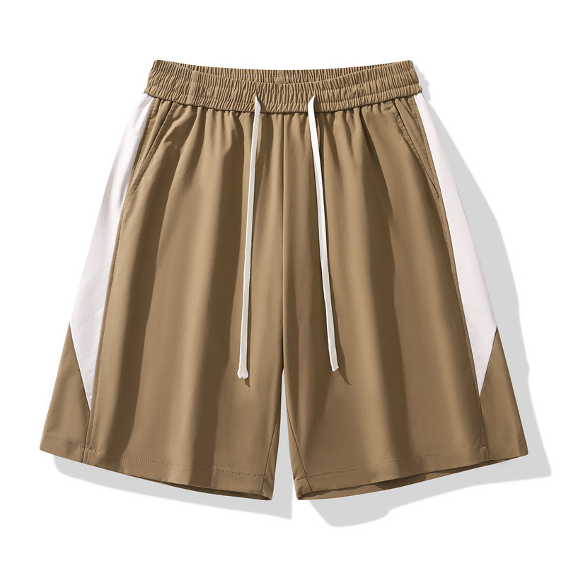Herr Sommarsportshorts Lätta Lös Passform Rak Skärning Mikroelastisk