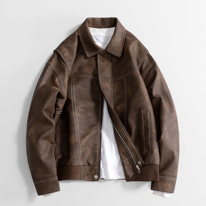Herr Pu-Jacka Retro Loose Fit