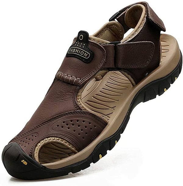 Herr Sommarsandaler Slip On Bred Passform Halkfri Kuddesula