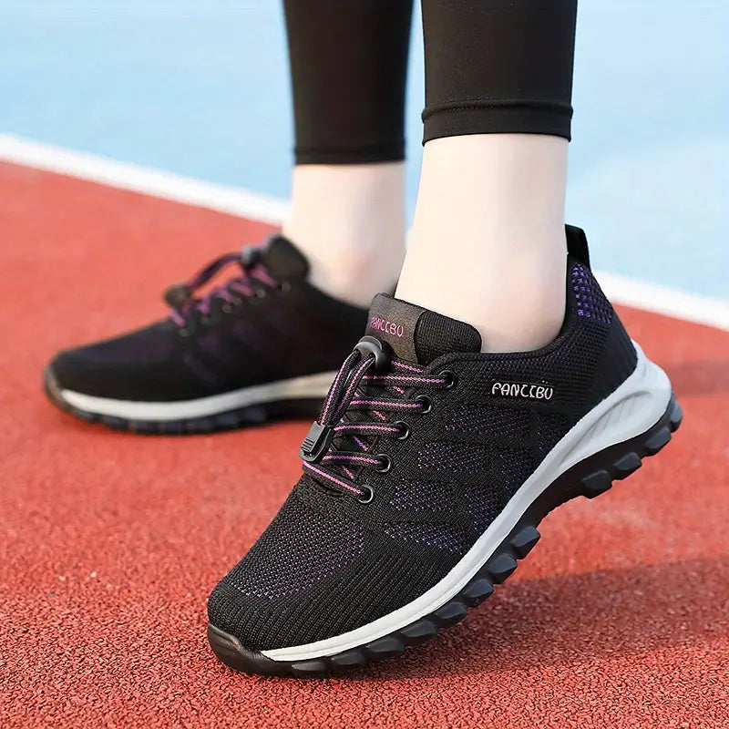 Damsneakers Andningsbara mesh Vadderade sulor Valvstöd