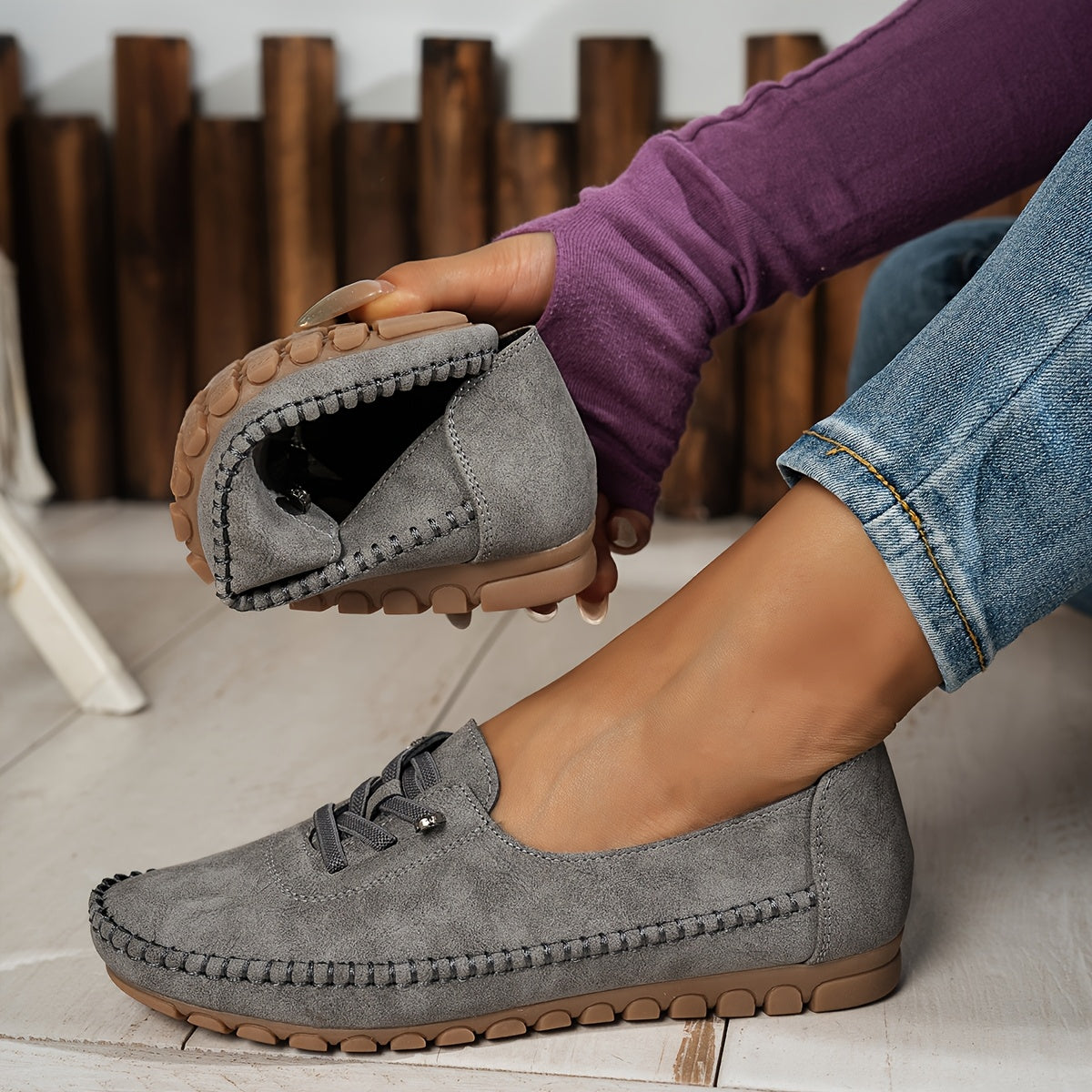 Damloafers Med Flexibel Sula Och Slip-On-Design