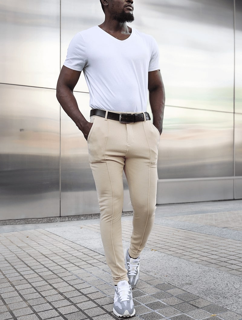 Herrbyxor Modern passform Raka ben Khaki