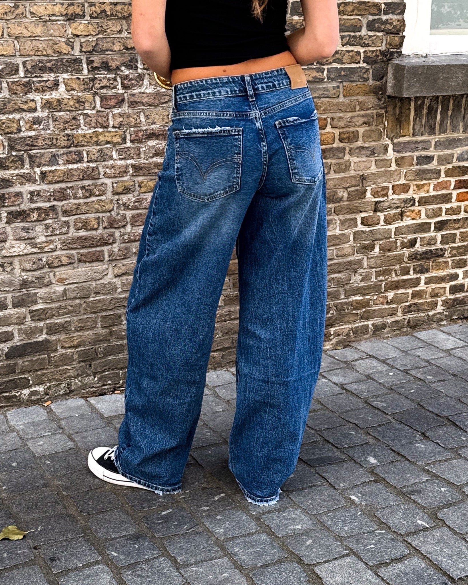 Jeans för Dam med Balloon Fit och Vida Ben