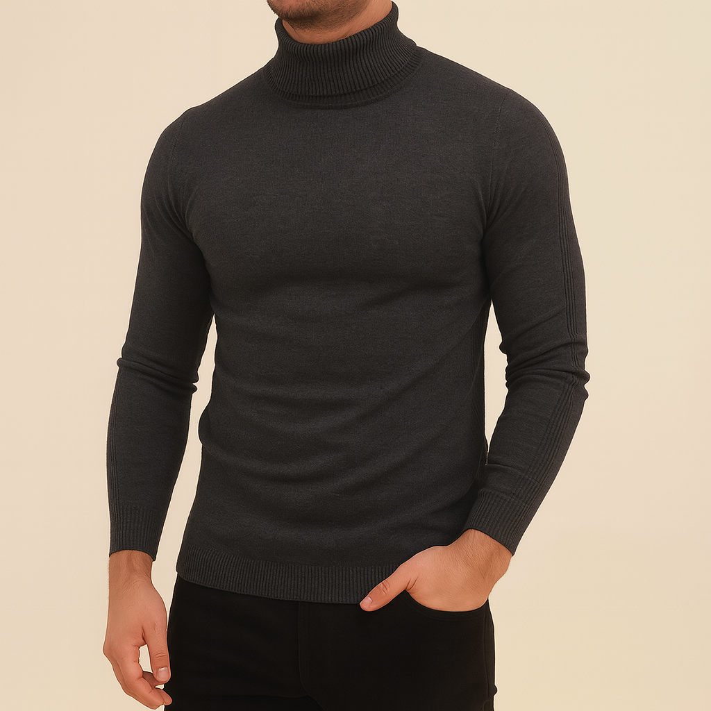 Herr Winterpolotröja Slim Fit