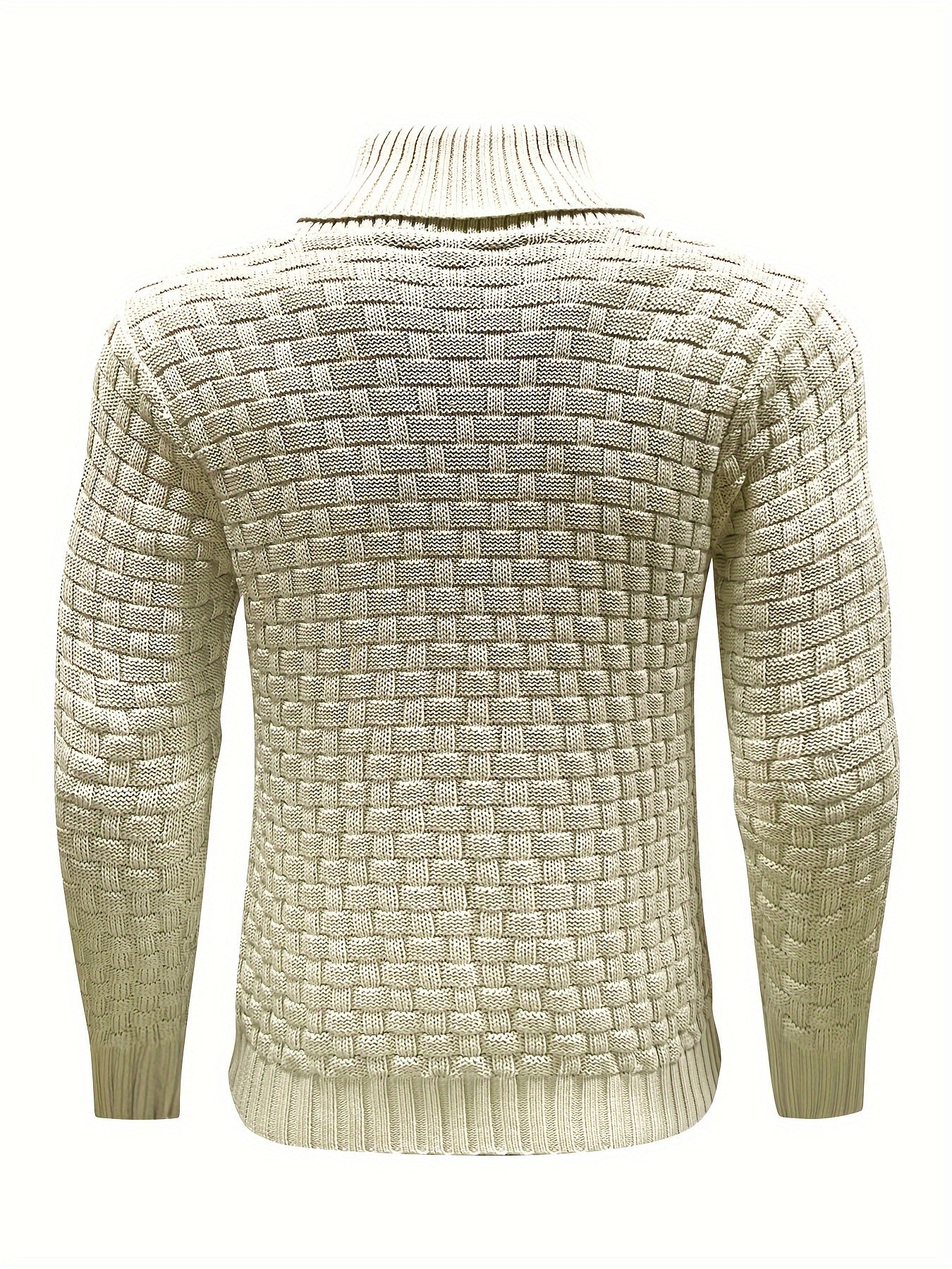 Herr Tröja i Waffle Knit med Sjalkrage