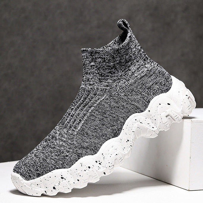 Herrskor Med Mellanhöga Slip-On-Platåskor