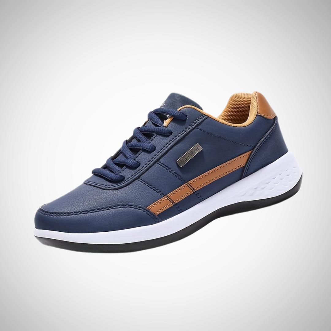 Herrsneakers Andningsbara Stickade Flexibla Sulor Vadderade Innersula